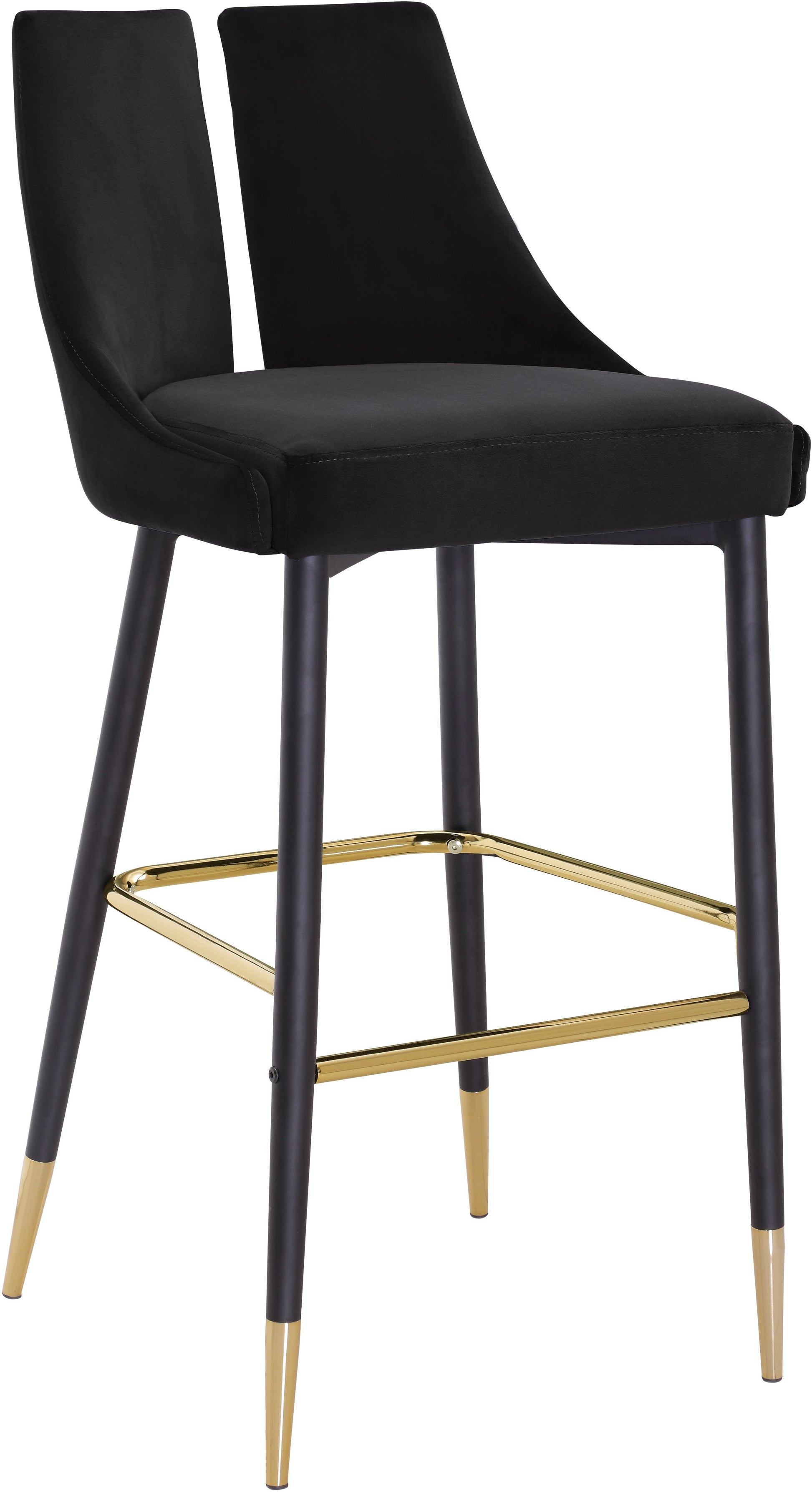 Sleek Velvet Stool - Sterling House Interiors (7679020204280)