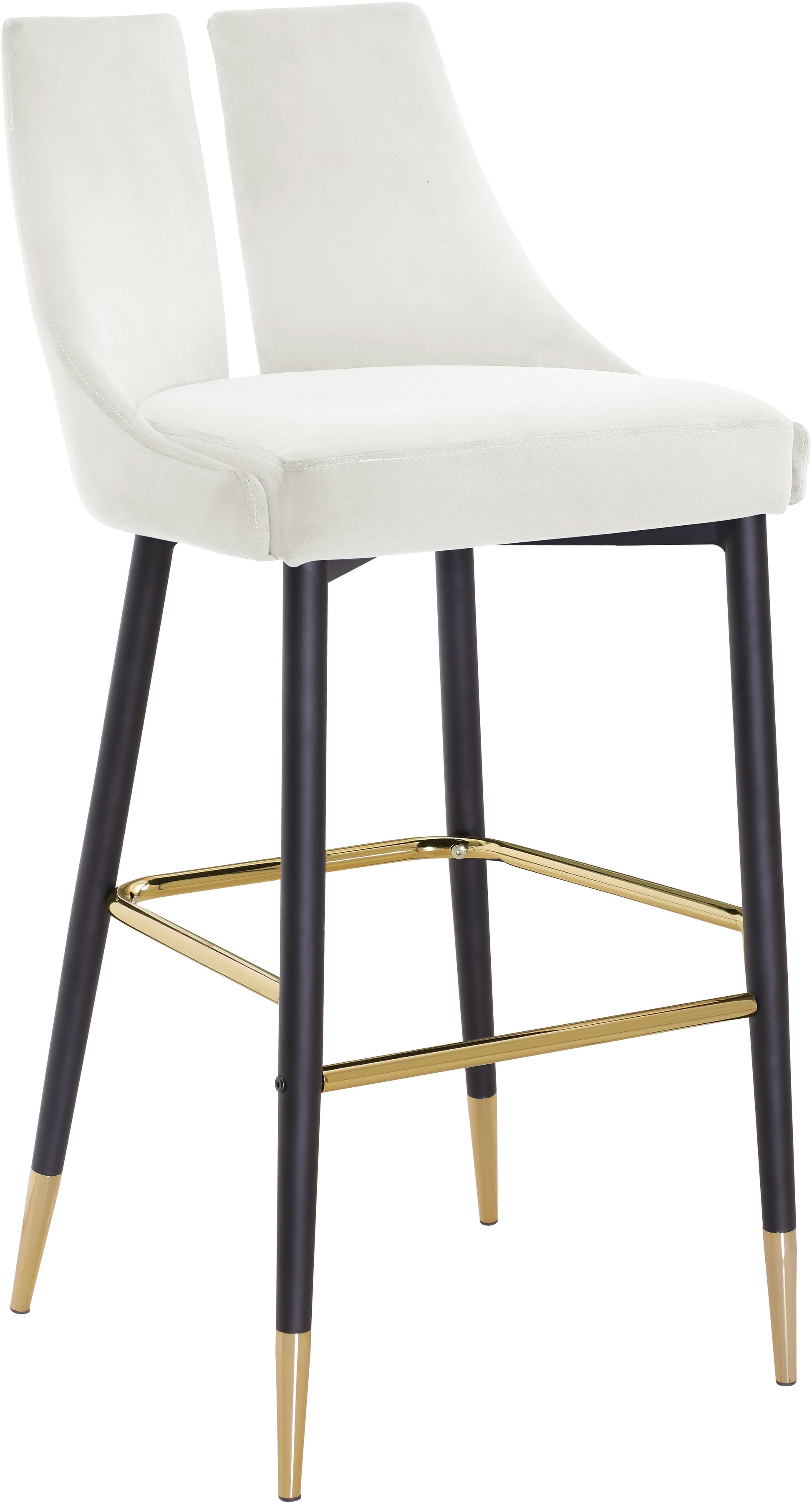 Sleek Velvet Stool - Sterling House Interiors (7679020204280)