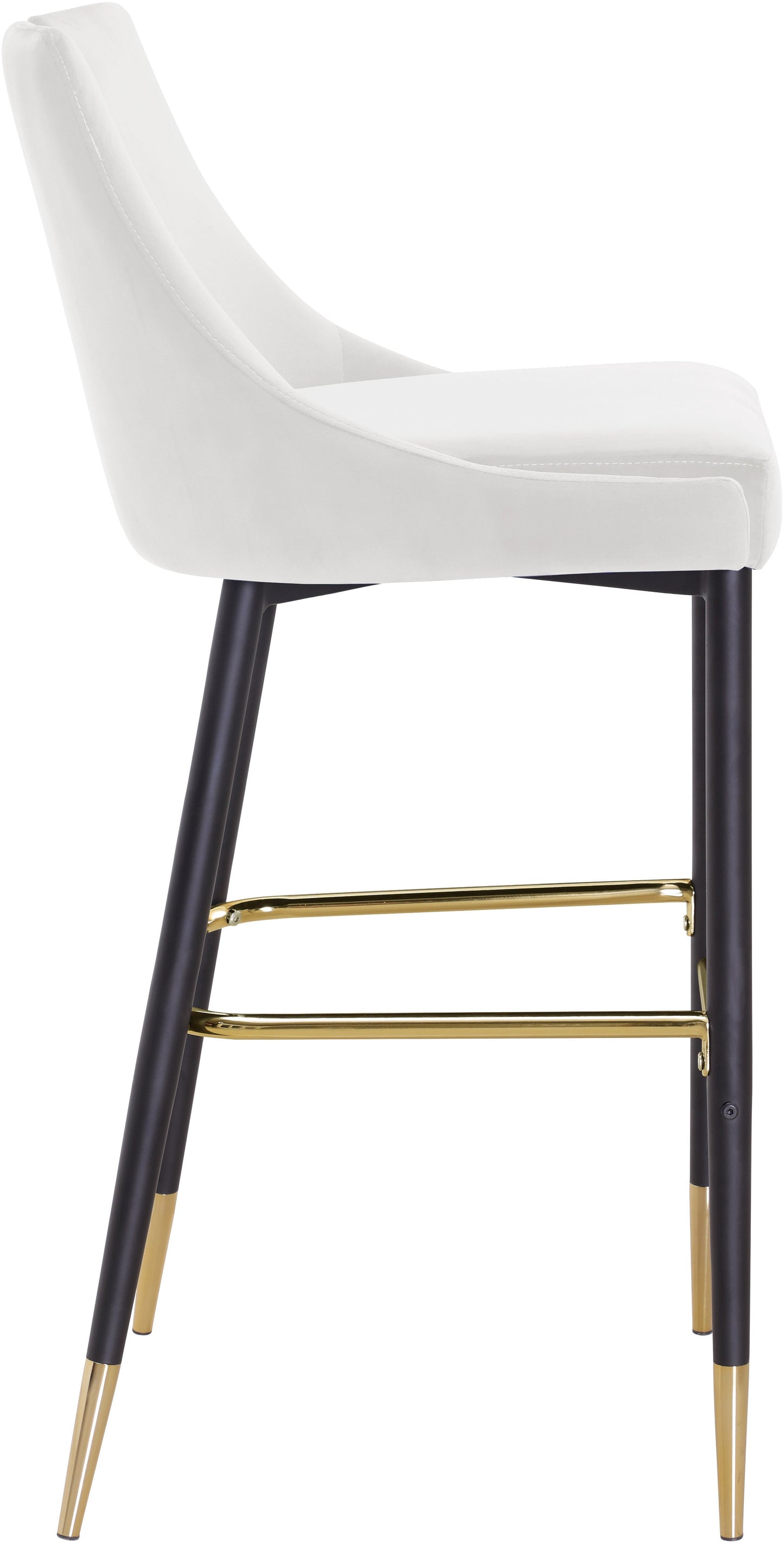 Sleek Velvet Stool - Sterling House Interiors (7679020204280)