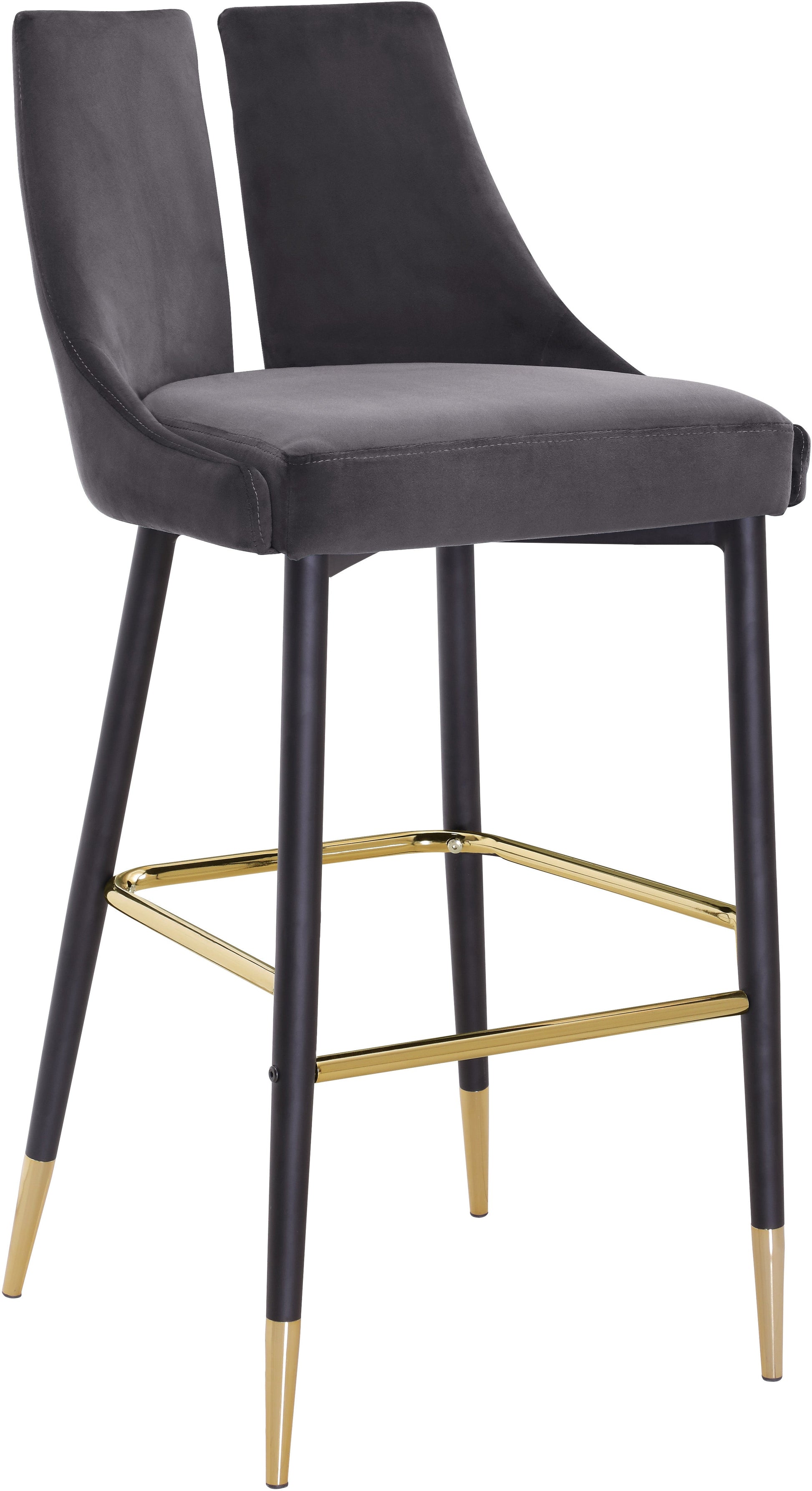 Sleek Velvet Stool - Sterling House Interiors (7679020204280)