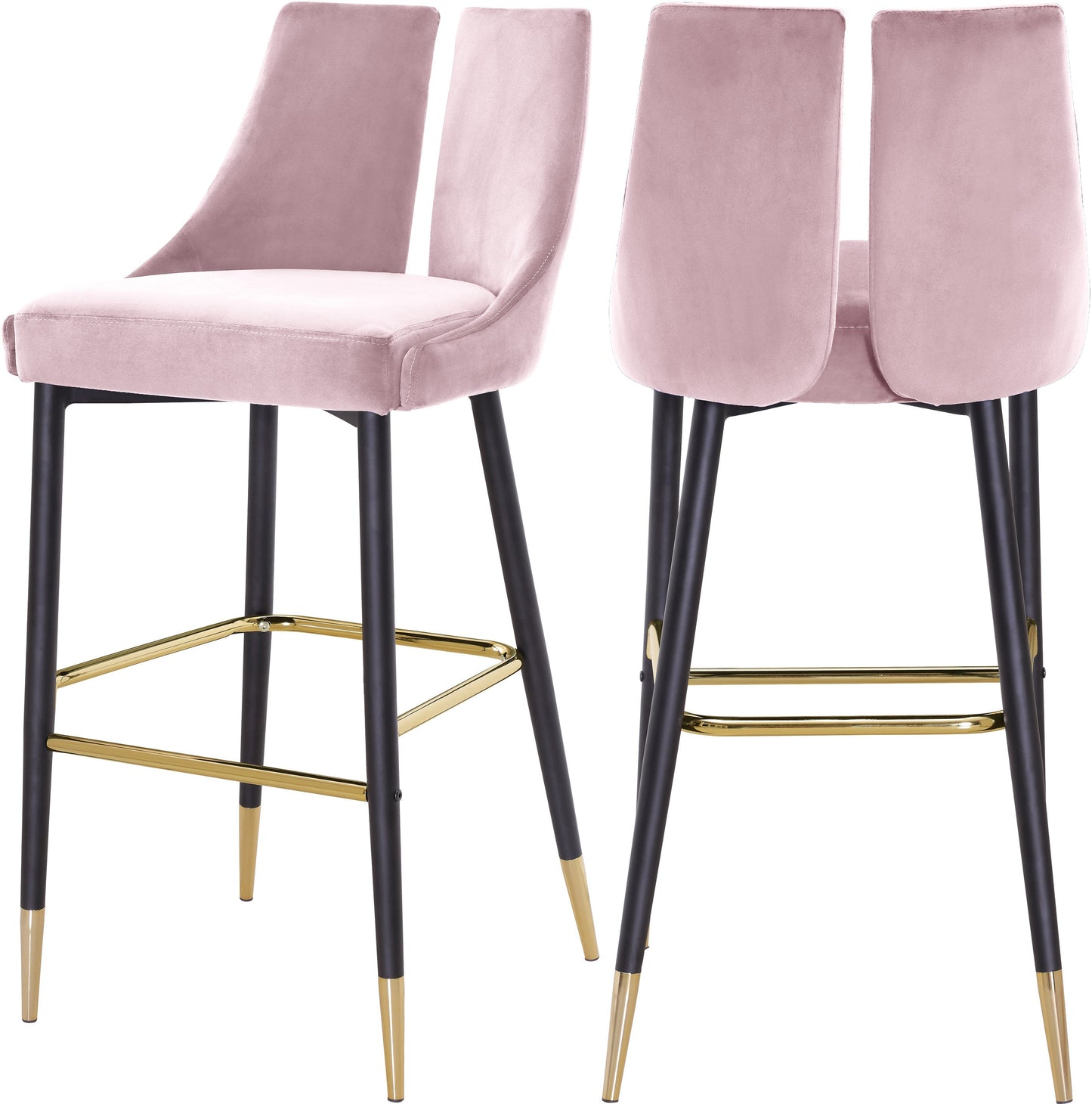 Sleek Velvet Stool - Sterling House Interiors (7679020204280)