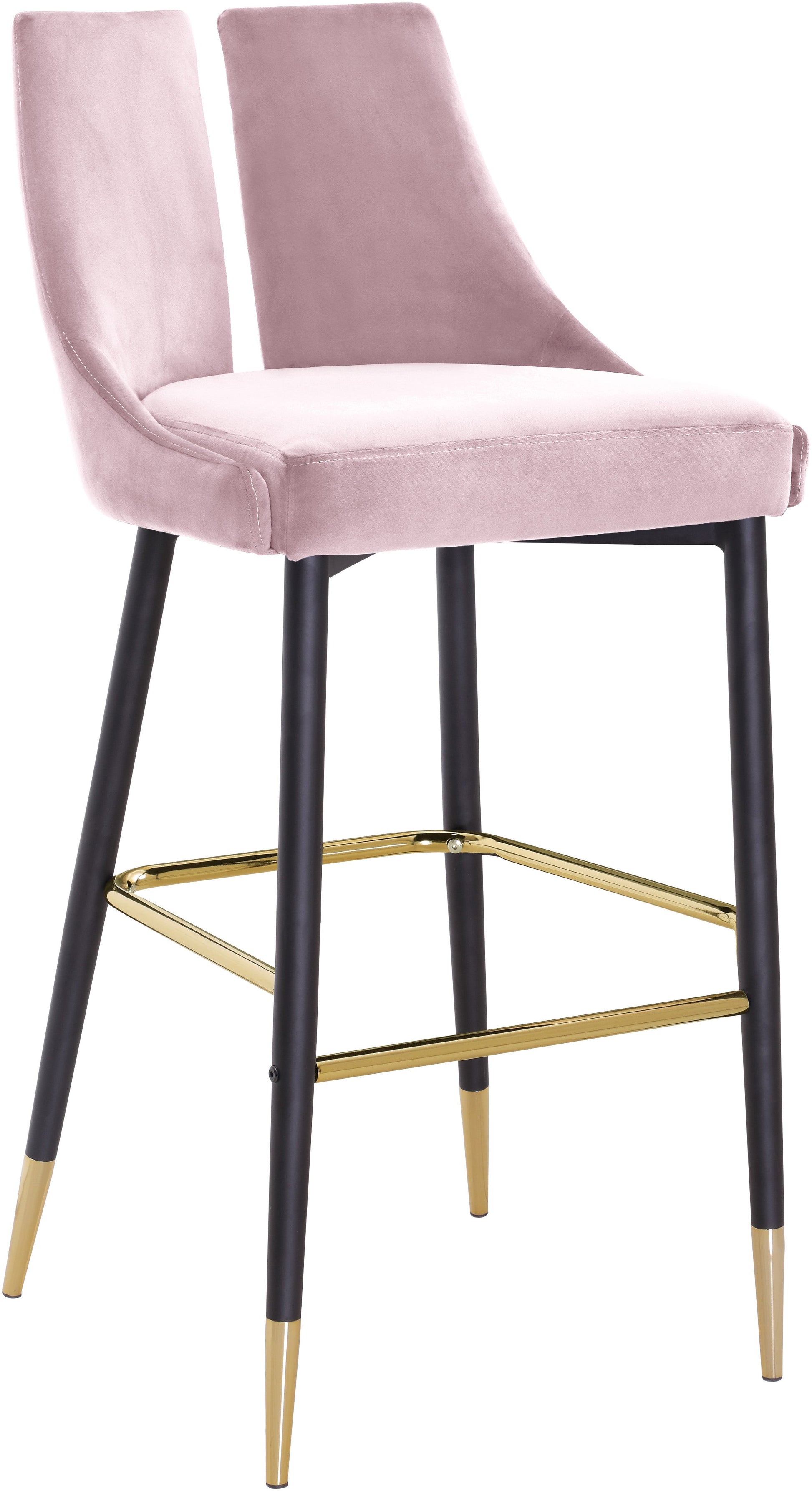 Sleek Velvet Stool - Sterling House Interiors (7679020204280)