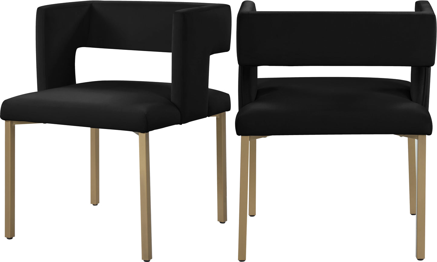 Caleb Velvet Dining Chair - Furniture Depot