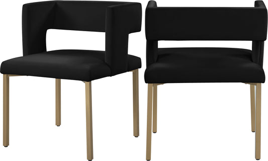 Caleb Velvet Dining Chair - Furniture Depot