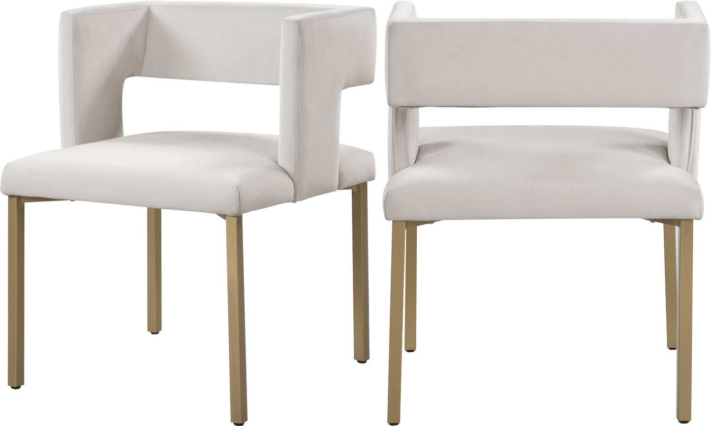 Caleb Velvet Dining Chair - Furniture Depot