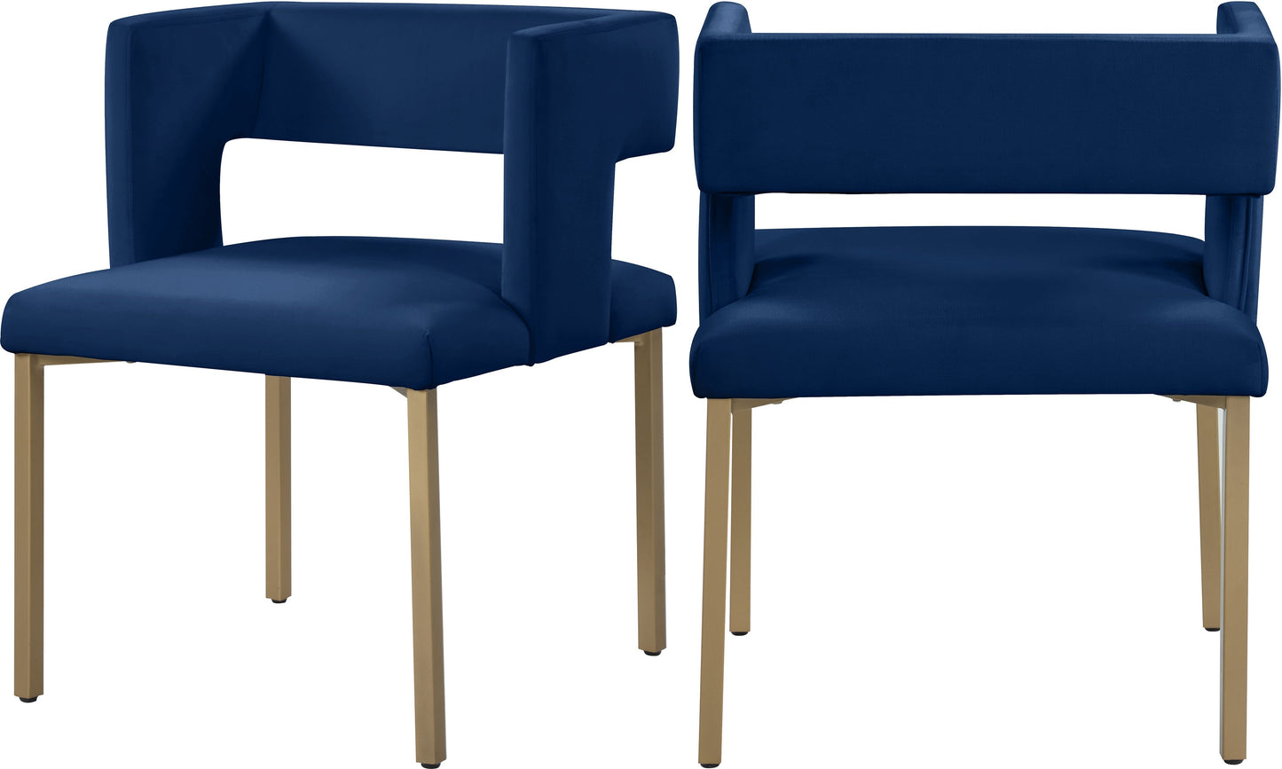 Caleb Velvet Dining Chair - Furniture Depot