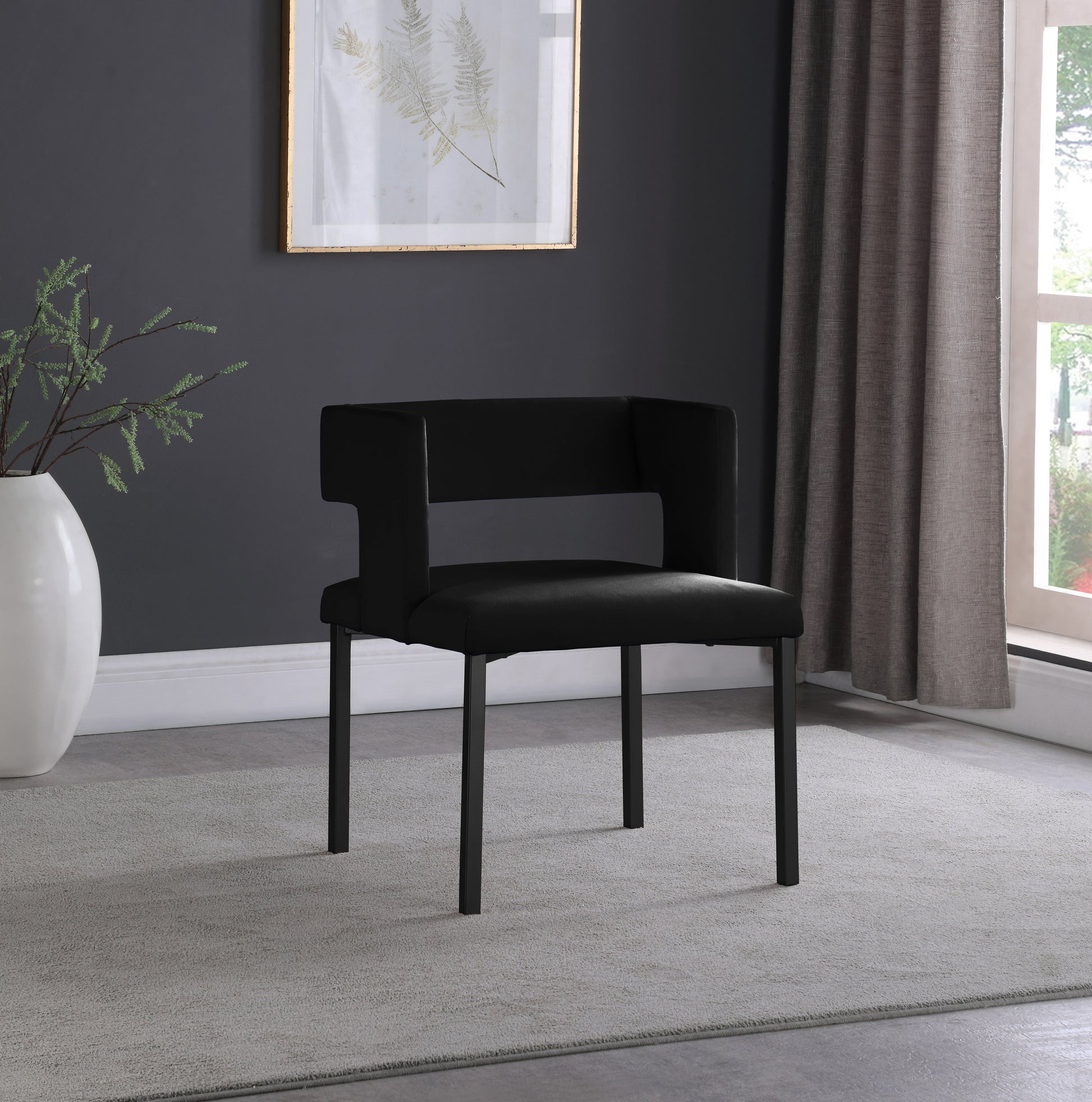 Caleb Velvet Dining Chair - Furniture Depot