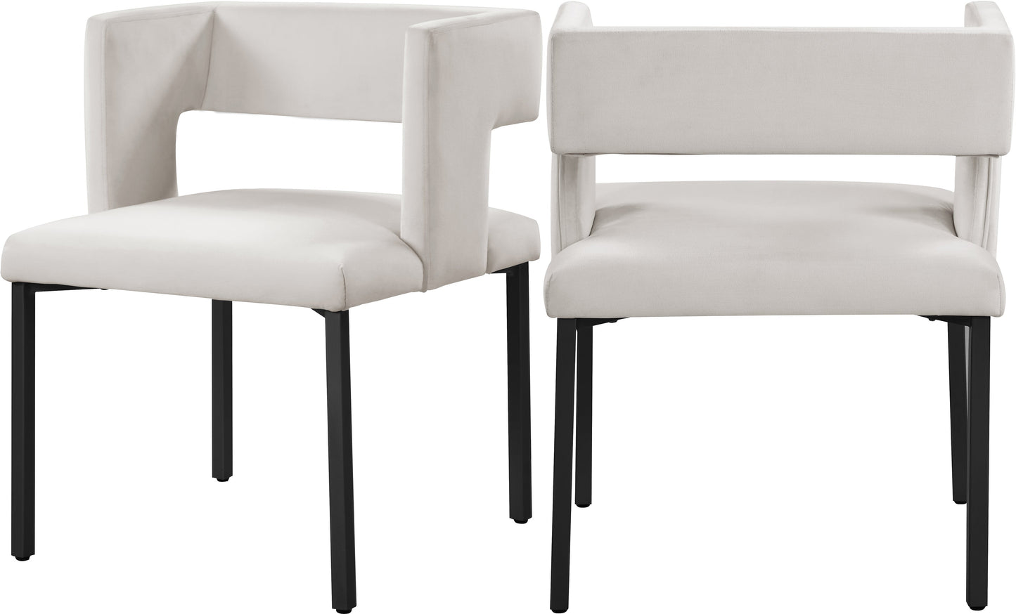 Caleb Velvet Dining Chair - Furniture Depot