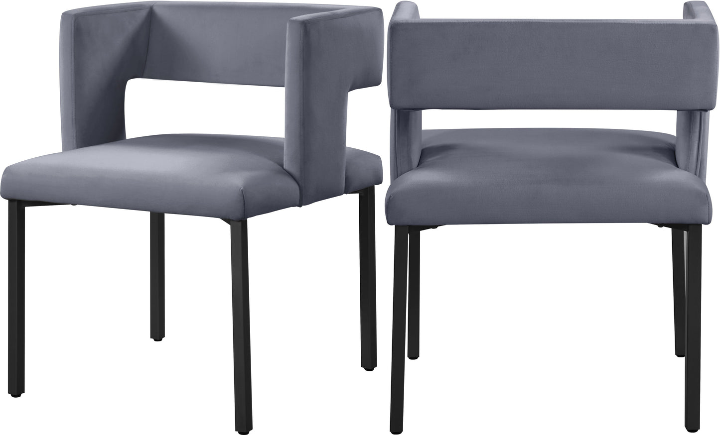 Caleb Velvet Dining Chair - Furniture Depot