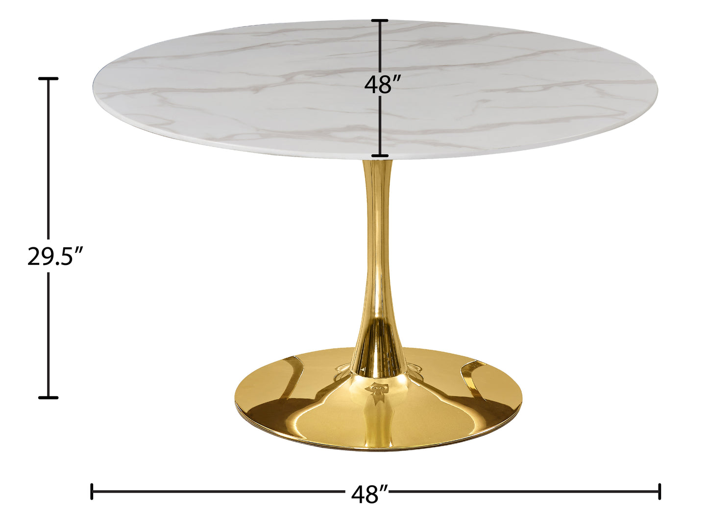 Tulip Dining Table 48" - Furniture Depot