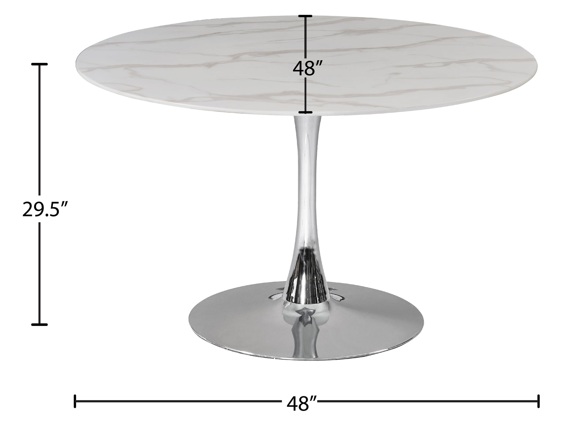 Tulip Dining Table 48" - Furniture Depot