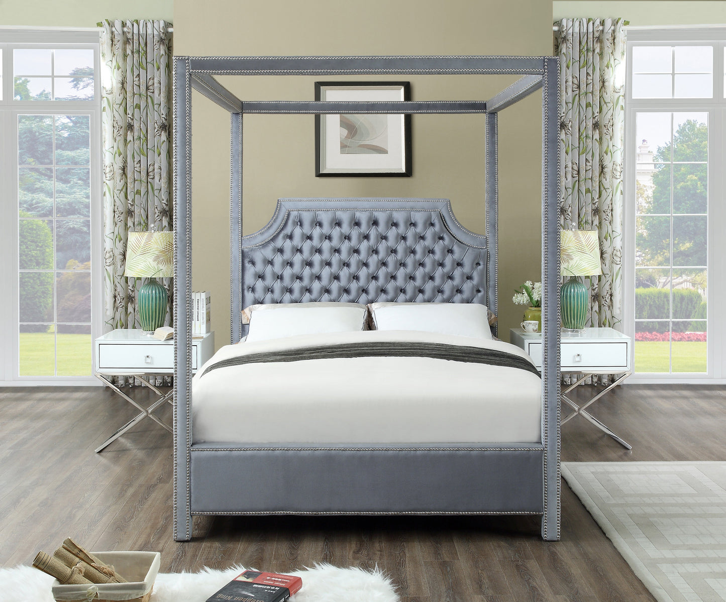 Rowan Velvet Bed (3 Boxes) - Sterling House Interiors (7679026135288)