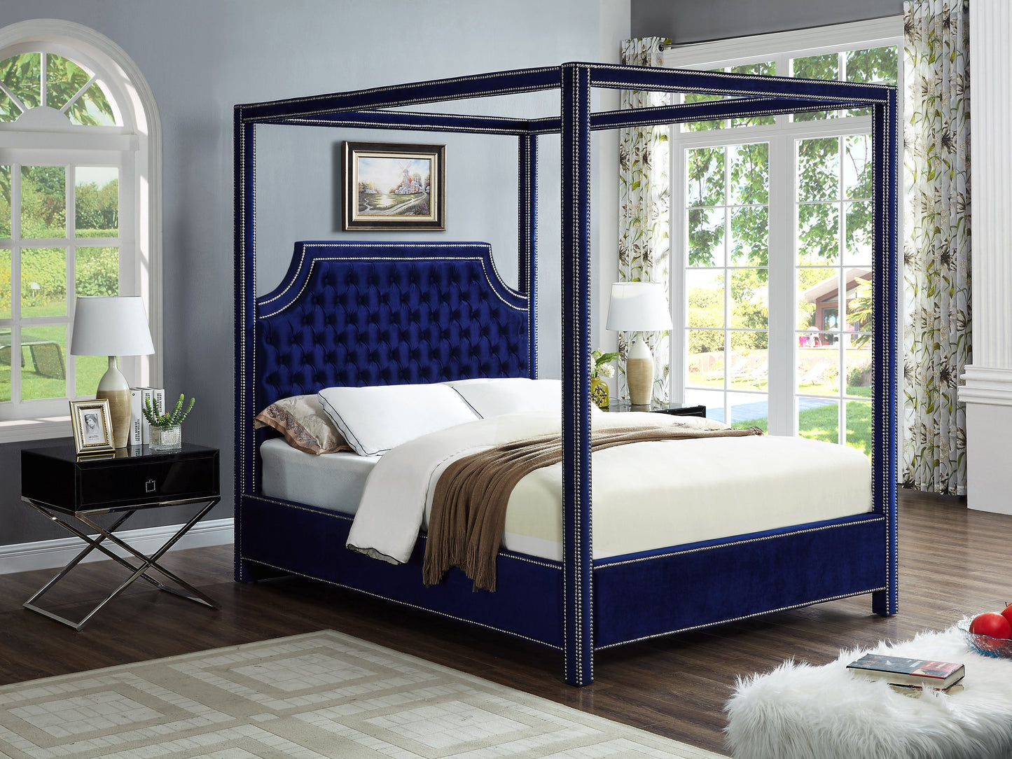 Rowan Velvet Bed (3 Boxes) - Sterling House Interiors (7679026135288)