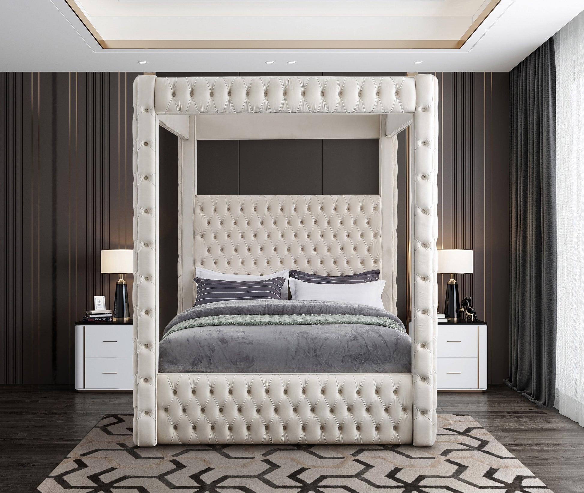 Royal Velvet Bed (4 Boxes) - Sterling House Interiors (7679026331896)