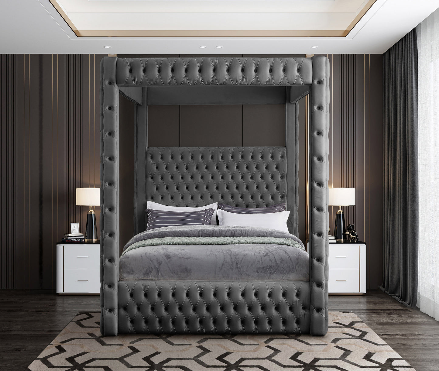 Royal Velvet Bed (4 Boxes) - Sterling House Interiors (7679026331896)