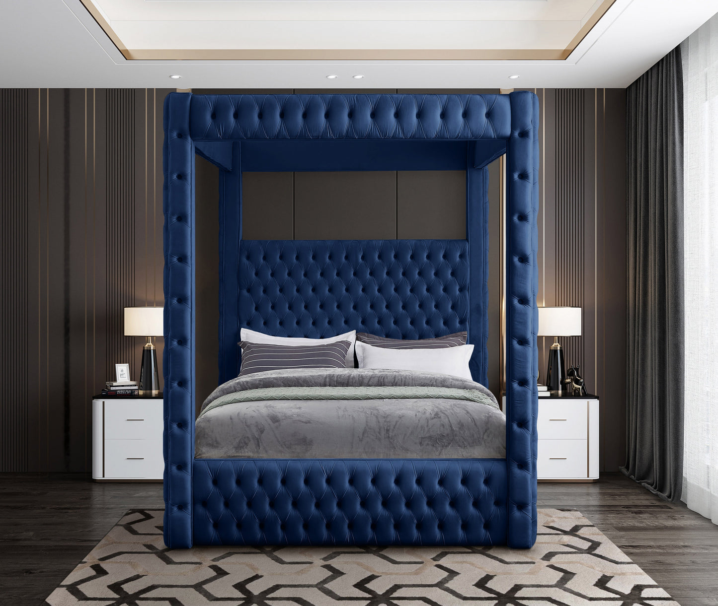 Royal Velvet Bed (4 Boxes) - Sterling House Interiors (7679026331896)