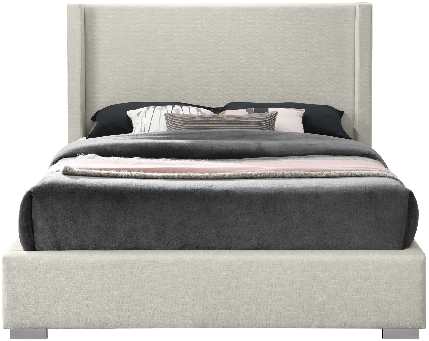 Royce Linen Fabric Bed (3 Boxes) - Sterling House Interiors (7679026364664)