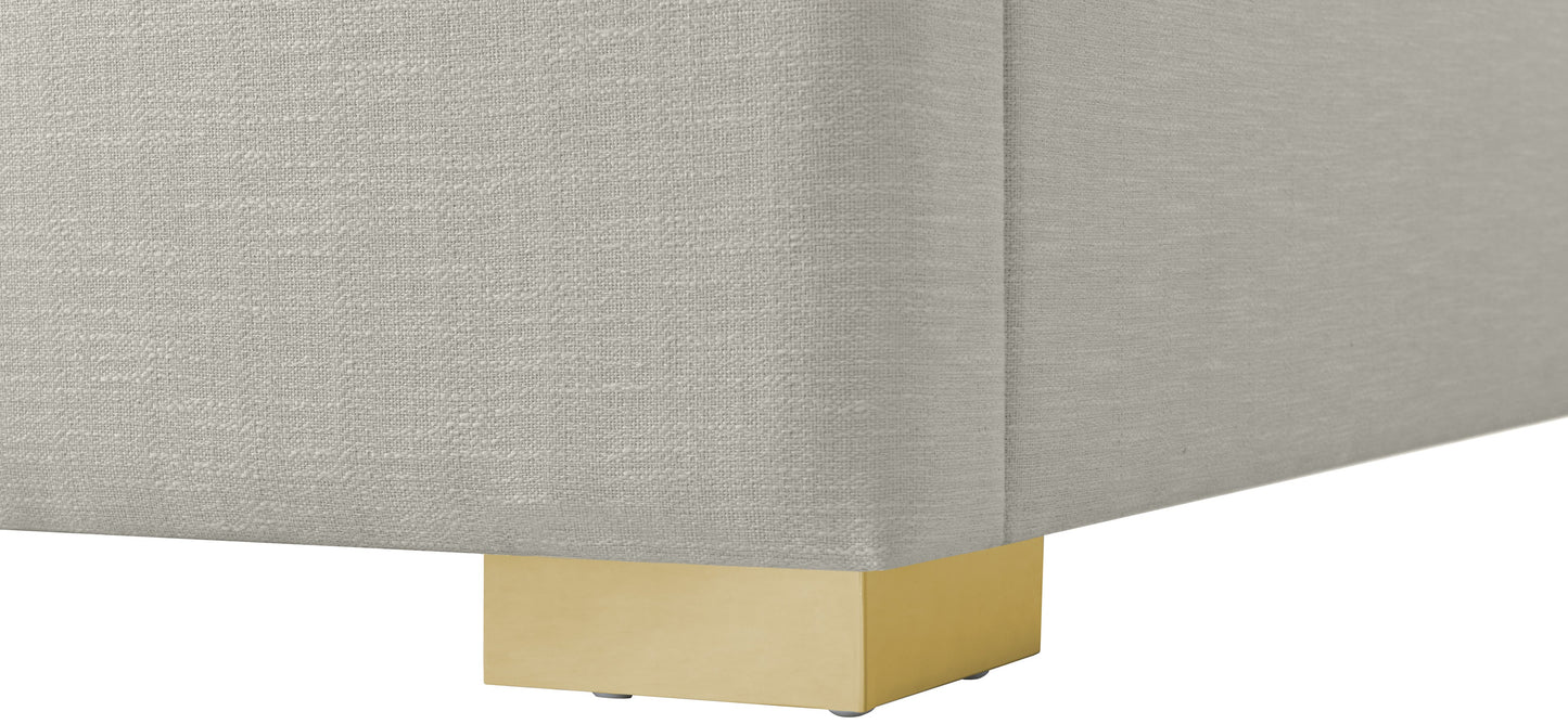 Royce Linen Fabric Bed (3 Boxes) - Sterling House Interiors (7679026364664)