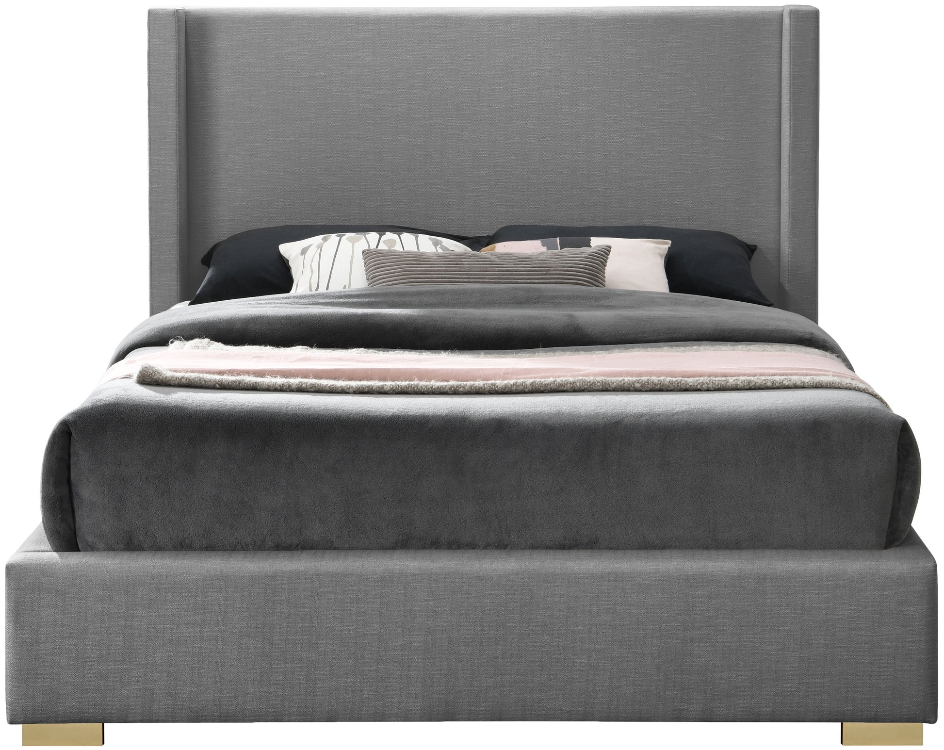 Royce Linen Fabric Bed (3 Boxes) - Sterling House Interiors (7679026364664)