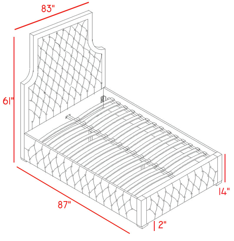 Sedona Velvet Bed - Sterling House Interiors (7679026430200)