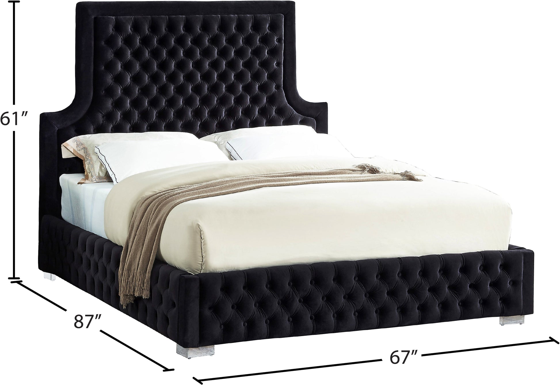 Sedona Velvet Bed - Sterling House Interiors (7679026430200)