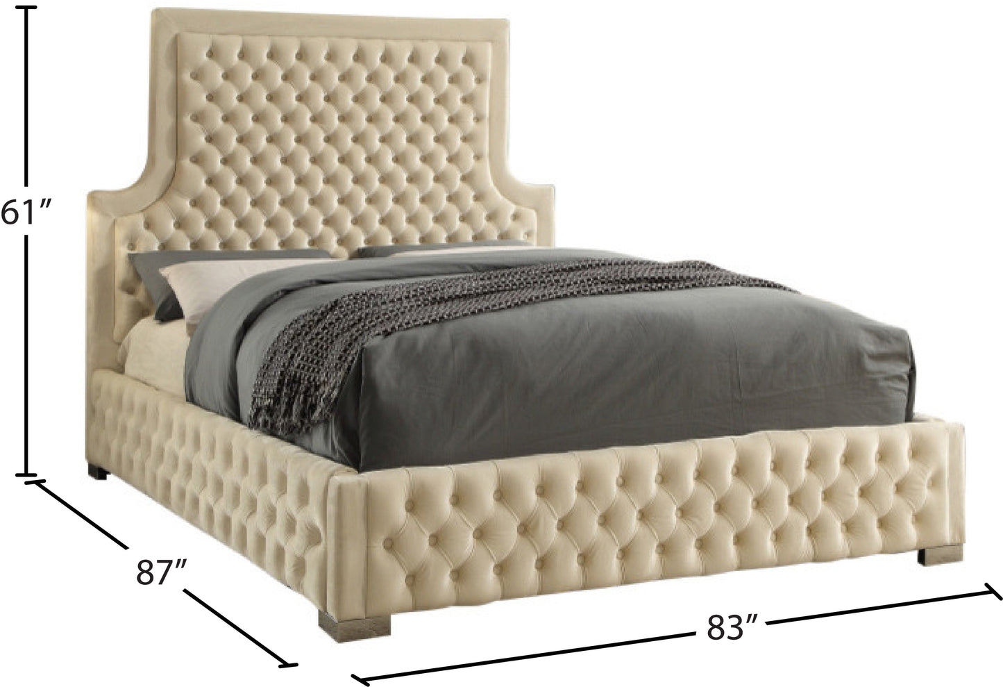 Sedona Velvet Bed - Sterling House Interiors (7679026430200)