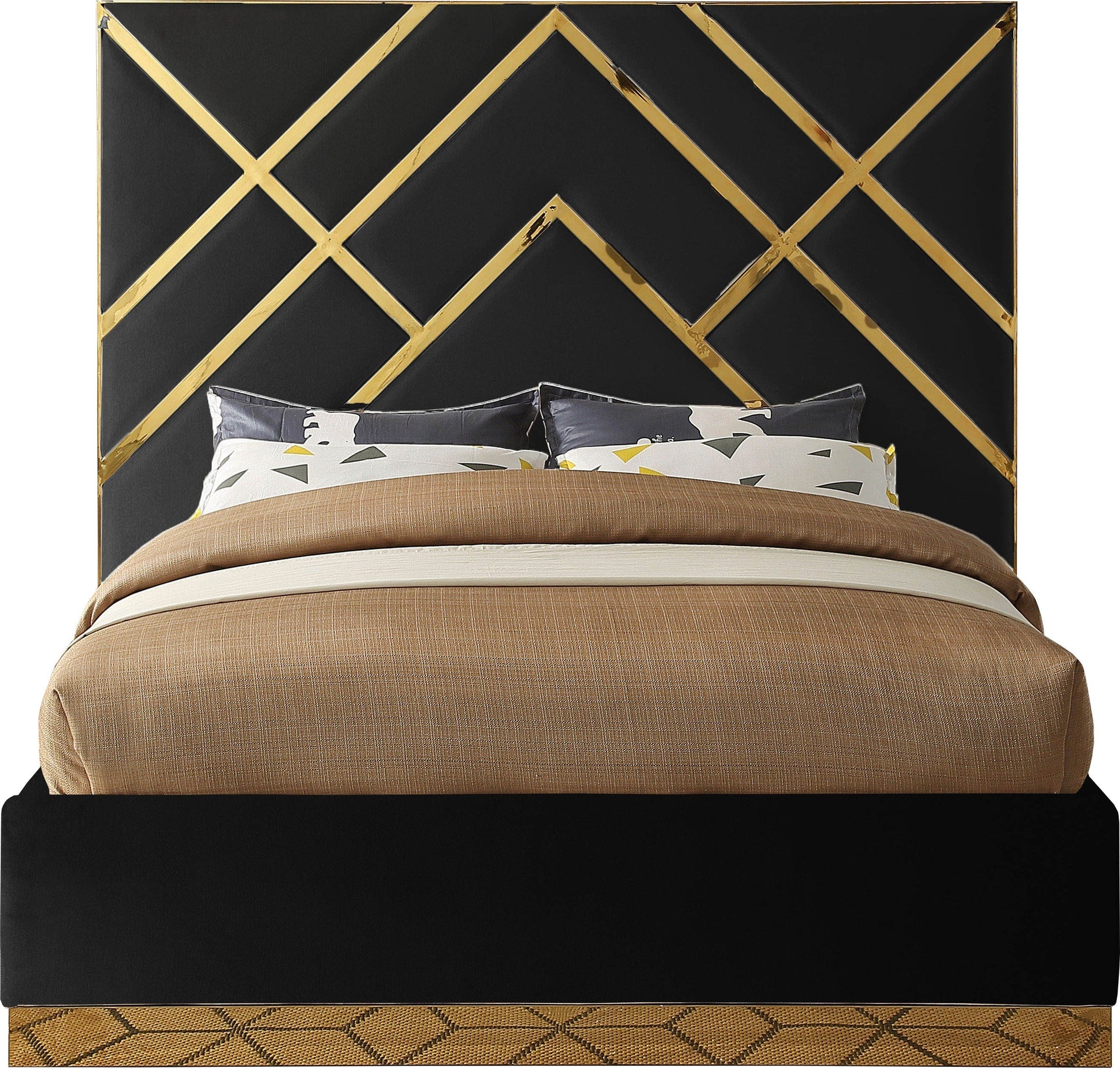 Vector Velvet Bed - Furniture Depot