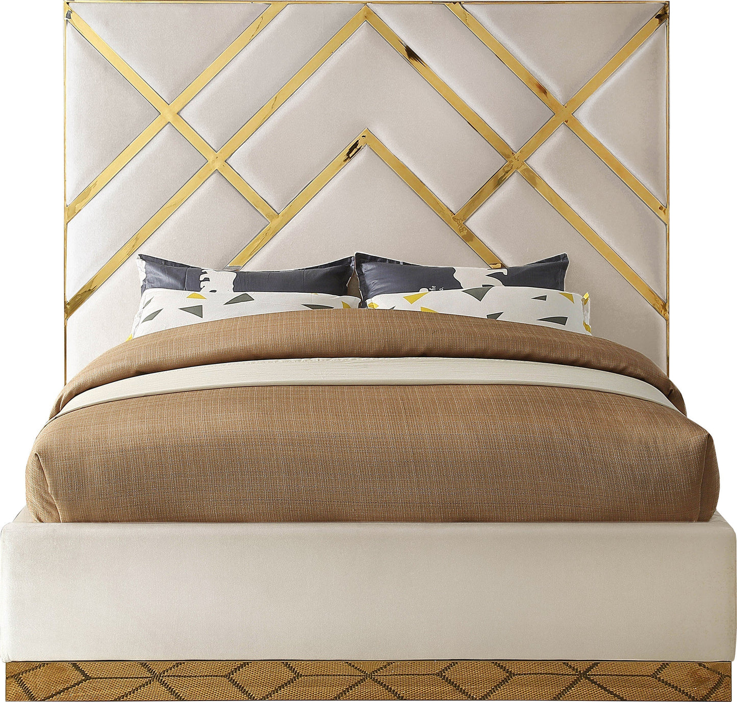 Vector Velvet Bed - Furniture Depot