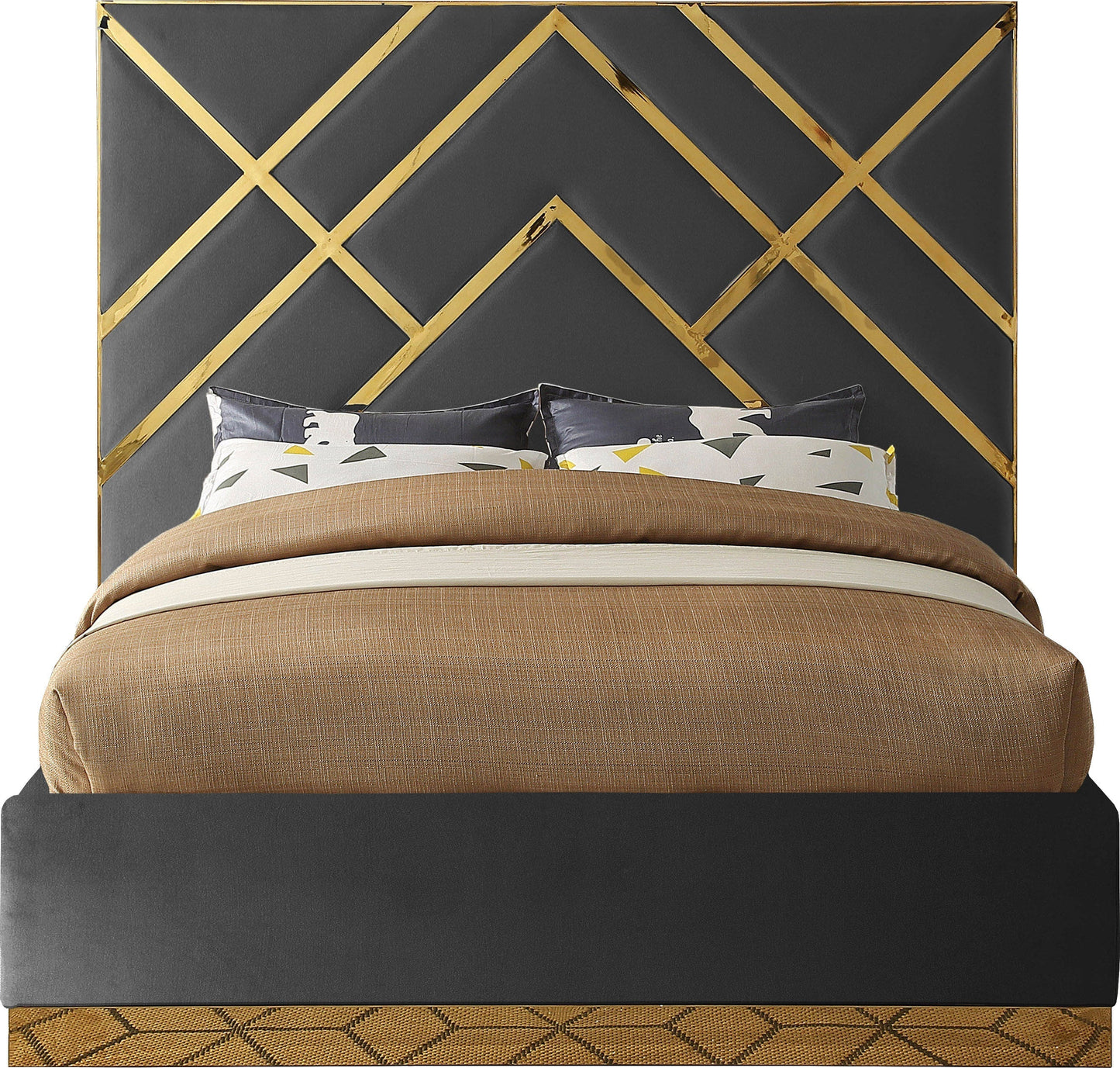 Vector Velvet Bed - Furniture Depot