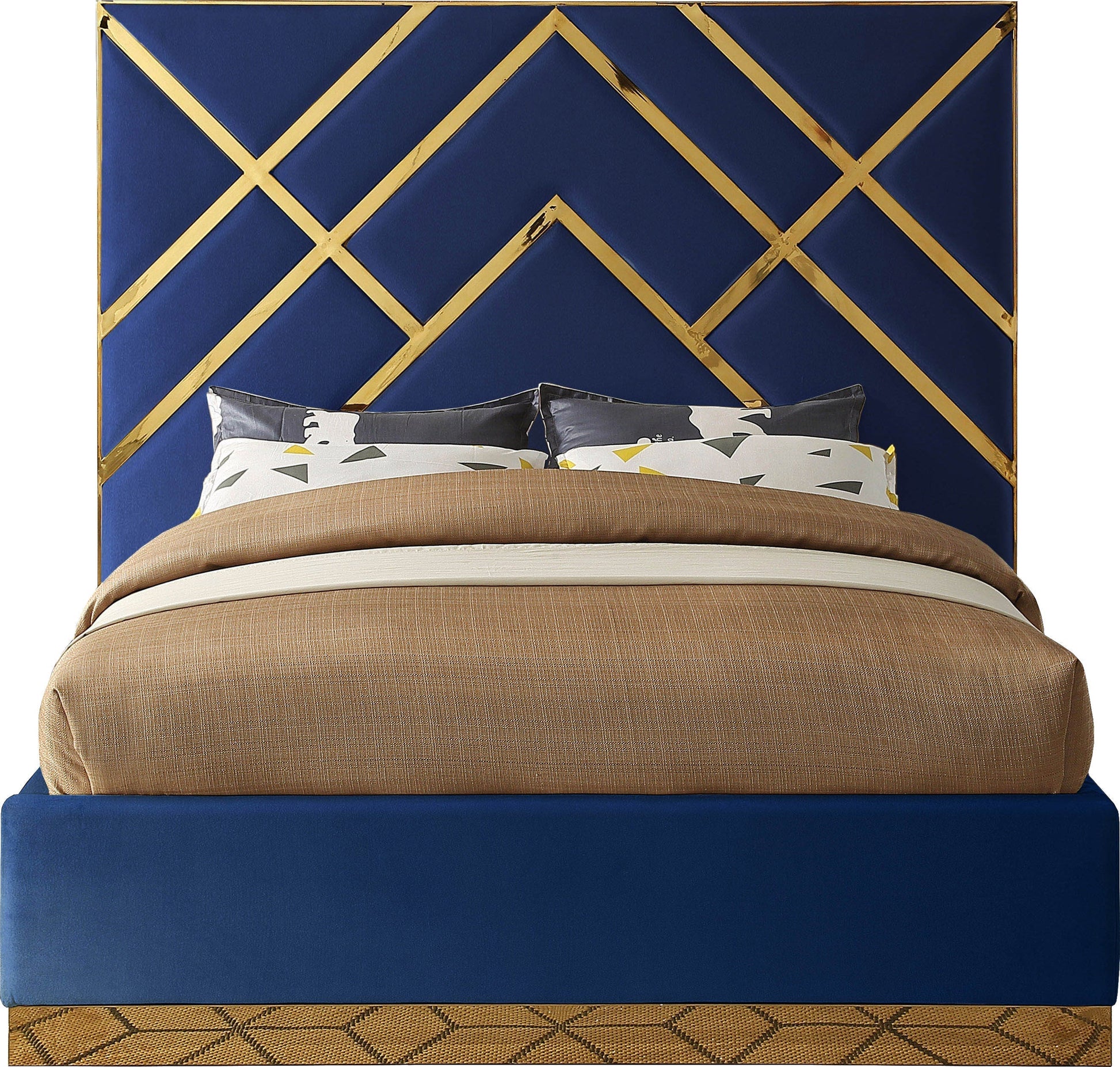 Vector Velvet Bed - Furniture Depot