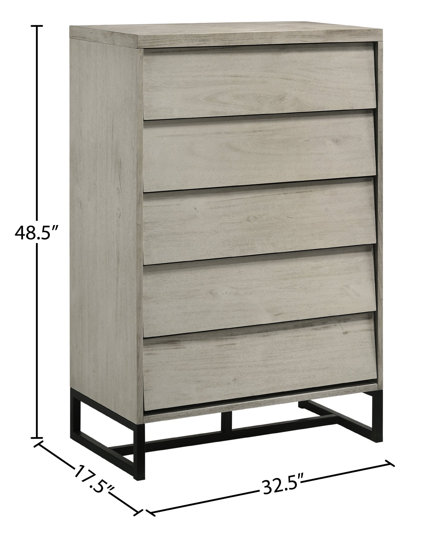 Weston Grey Stone Chest - Furniture Depot (7679026757880)