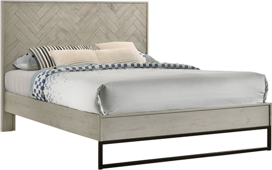 Weston Grey Stone King Bed (3 Boxes) - Furniture Depot (7679026823416)