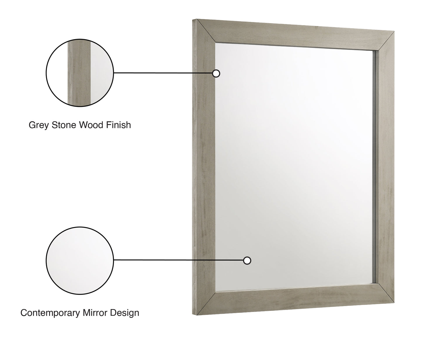 Weston Grey Stone Mirror - Furniture Depot (7679026856184)