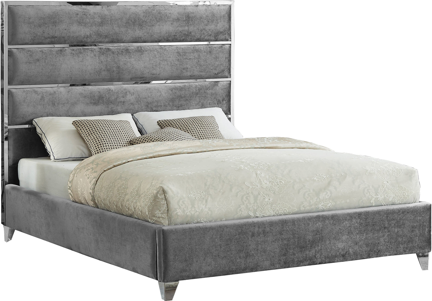 Zuma Velvet Bed - Furniture Depot (7679027020024)