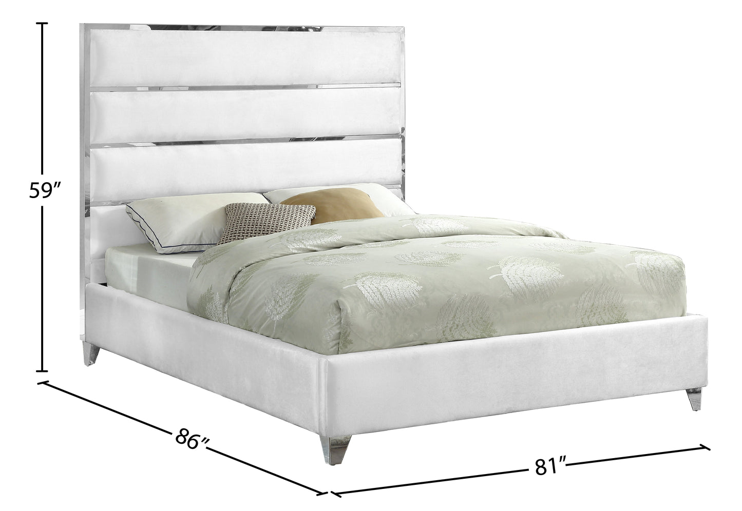 Zuma Velvet Bed - Furniture Depot (7679027020024)