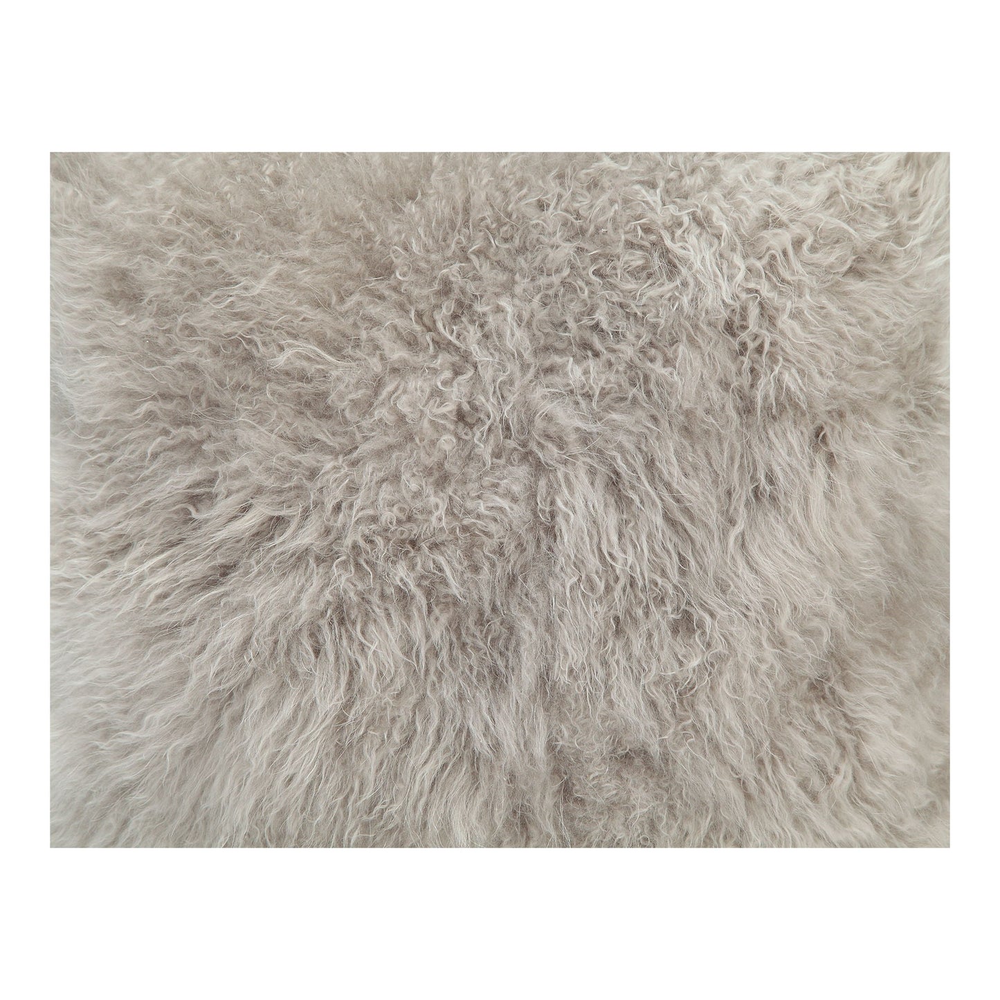 Cashmere Fur Pillow Light Gray